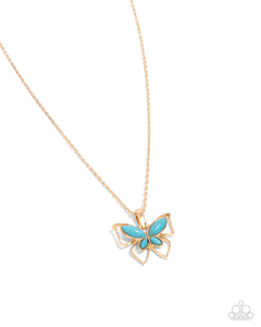 Paparazzi Papillon Persuasion - Gold Necklace