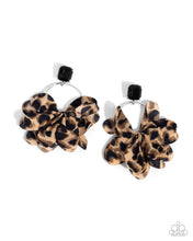 Load image into Gallery viewer, Paparazzi Charming Cheetah - Black Earrings
