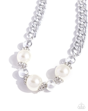 Load image into Gallery viewer, Paparazzi Generously Glossy - White Necklace
