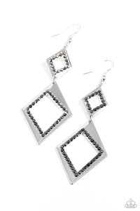 Paparazzi Deco Decoupage - Silver Earrings