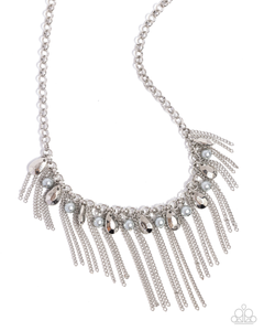 Paparazzi Industrial Intensity - Silver Necklace