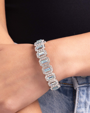 Load image into Gallery viewer, Paparazzi Gasp-Worthy Glitter - Blue Bracelet
