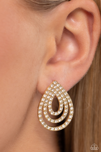 Paparazzi Red Carpet Reverie - Gold Earrings