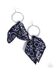 Load image into Gallery viewer, Paparazzi Bandana Belleza - Blue Earrings
