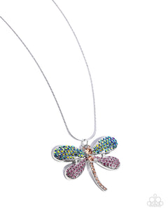 Paparazzi Dragonfly Defiance - Purple Necklace