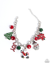 Load image into Gallery viewer, Paparazzi Most Wonderful Time of the Year - Multi Necklace &amp;  Paparazzi Bundle of Joy - Red Earrings &amp; Paparazzi North Pole Panache - Multi Bracelet &amp; Paparazzi Poinsettia Pizzazz - Multi Bracelet (Pink Friday November 2024 - Week 1)
