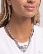 Load image into Gallery viewer, Paparazzi Crushing On You - Silver Necklace
