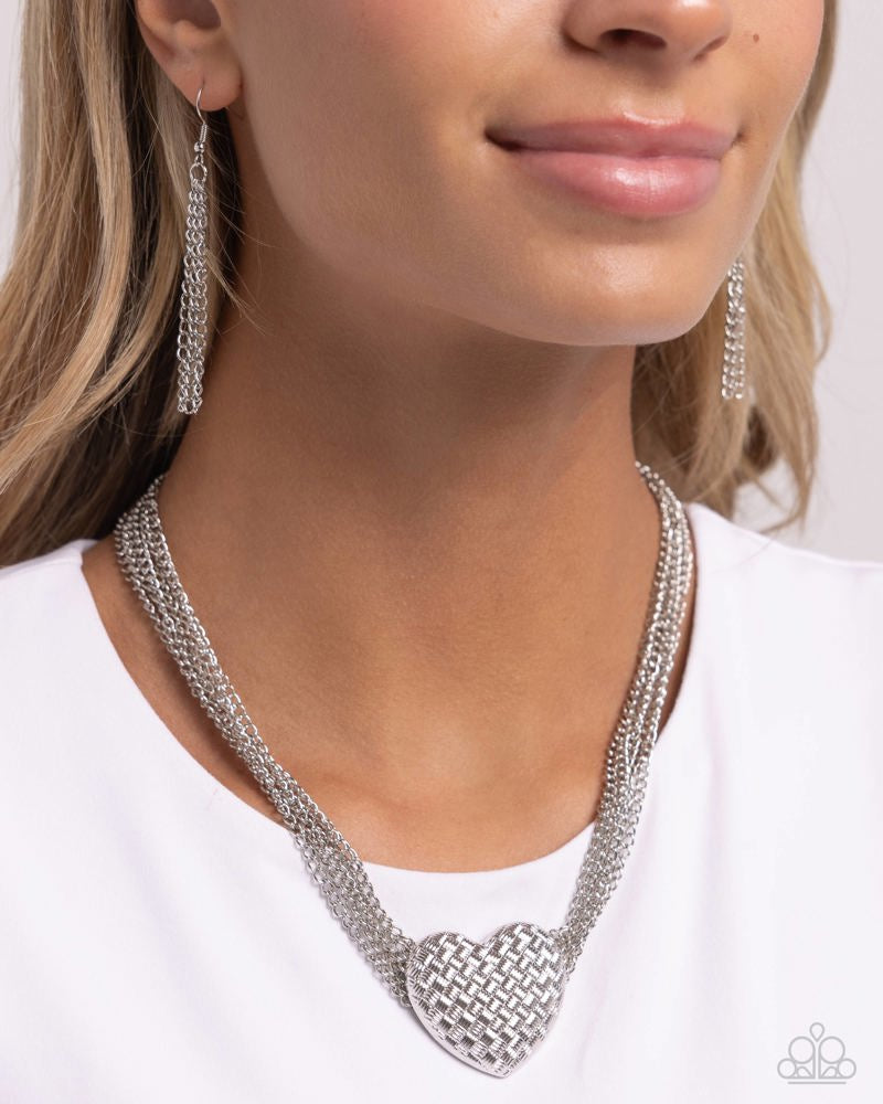Paparazzi Crushing On You - Silver Necklace