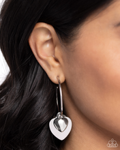 Load image into Gallery viewer, Paparazzi Casually Crushing - Silver Earrings
