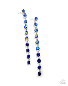 Paparazzi Opulent Ombré - Blue Earrings