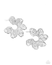 Load image into Gallery viewer, Paparazzi Floral Fame - Silver Earrings
