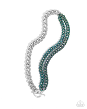 Load image into Gallery viewer, Paparazzi Iridescent Icon - Green Necklace &amp; Paparazzi Tourist Twists - Green Bracelet
