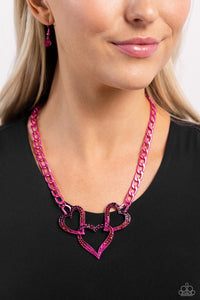 Paparazzi Eclectically Enamored - Pink Necklace