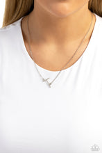 Load image into Gallery viewer, Paparazzi INITIALLY Yours - T - White Necklace
