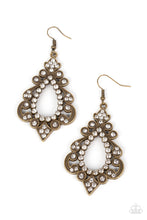 Load image into Gallery viewer, Paparazzi Fit for a DIVA - Brass Earrings
