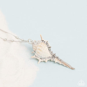 Paparazzi Sea CONCH - White - Necklace 