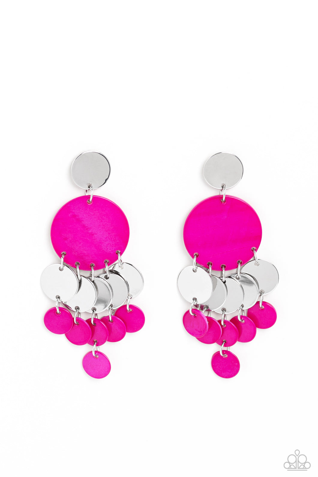 Paparazzi SHELL of the Ball - Pink Earrings