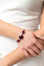 Load image into Gallery viewer, Paparazzi Round Royalty - Pink Necklace &amp; Paparazzi Twinkling Trio - Pink Bracelet Set
