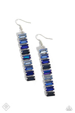 Load image into Gallery viewer, Paparazzi Superbly Stacked - Blue Earrings (July 2023 Fashion Fix)
