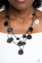 Load image into Gallery viewer, Paparazzi Hammered Horizons - Black Necklace
