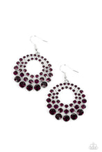 Load image into Gallery viewer, Paparazzi So Self-GLOW-rious - Purple Earrings
