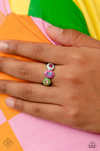 Paparazzi Colorblock Chic - Multi Ring (May 2023 Fashion Fix)