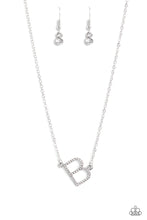 Load image into Gallery viewer, Paparazzi INITIALLY Yours - B - White Necklace
