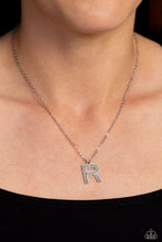 Load image into Gallery viewer, Paparazzi Leave Your Initials - Silver - R Necklace
