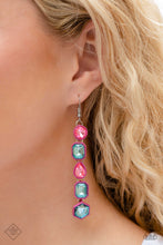 Load image into Gallery viewer, Paparazzi Developing Dignity - Pink Earrings (July 2023 Fashion Fix)
