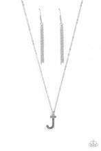 Load image into Gallery viewer, Paparazzi Leave Your Initials - Silver - J Necklace

