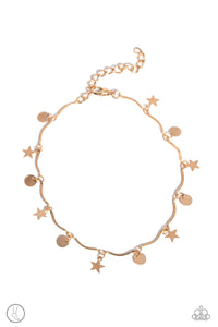 Paparazzi BEACH You To It - Gold Anklet