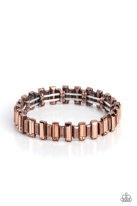 Paparazzi Sunburst Season - Copper Necklace & Paparazzi BURSTING the Midnight Oil - Copper Bracelet Set