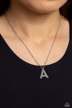 Load image into Gallery viewer, Paparazzi Leave Your Initials - Silver - A Necklace
