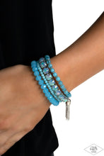 Load image into Gallery viewer, Paparazzi Day Trip Trinket - Blue Bracelet (Pink Diamond Exclusive)
