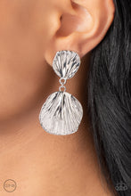 Load image into Gallery viewer, Paparazzi Metro Mermaid - Silver Earrings (Clip On)
