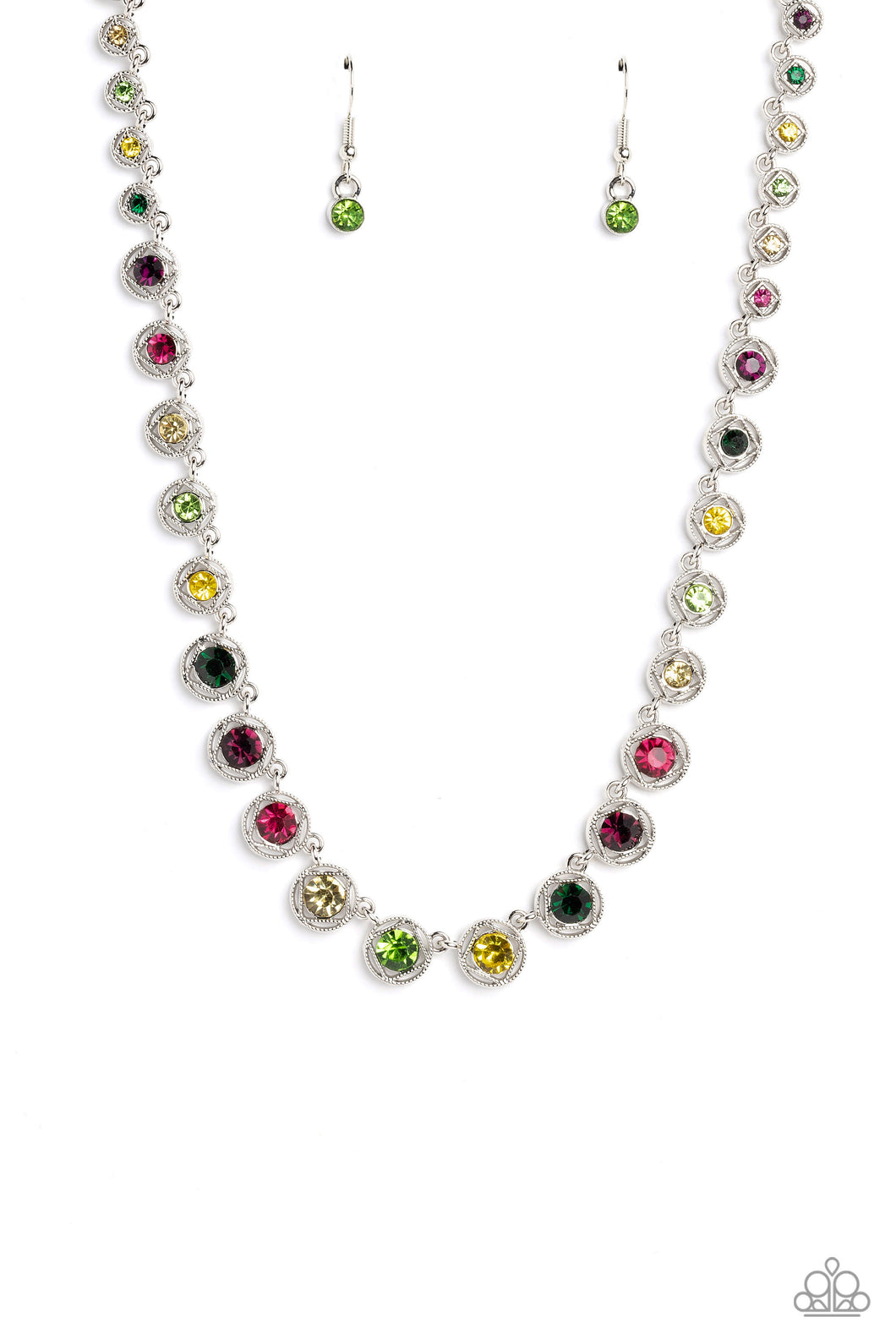 Paparazzi Kaleidoscope Charm - Multi Necklace (May 3023 Life Of the Party)