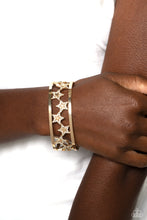 Load image into Gallery viewer, Paparazzi Starry Suffragette - Gold Bracelet
