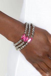 Paparazzi Twinkling Team - Pink Bracelet