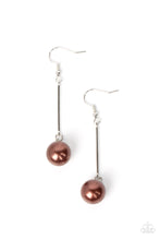 Load image into Gallery viewer, Paparazzi Pearl Redux - Brown Earrings 
