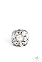 Load image into Gallery viewer, Paparazzi Money On My Mind - White Ring (Black Diamond Exclusive)
