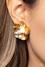 Load image into Gallery viewer, Paparazzi Miami Magic - Gold Earrings (Clip-On)

