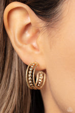 Load image into Gallery viewer, Paparazzi Dotted Darling - Gold Earrings
