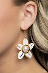 Paparazzi Say SEAS Gold - Earrings