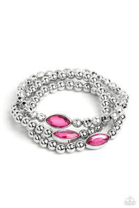 Paparazzi Twinkling Team - Pink Bracelet