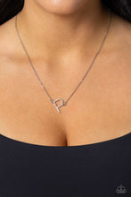 Load image into Gallery viewer, Paparazzi INITIALLY Yours - P - White Necklace
