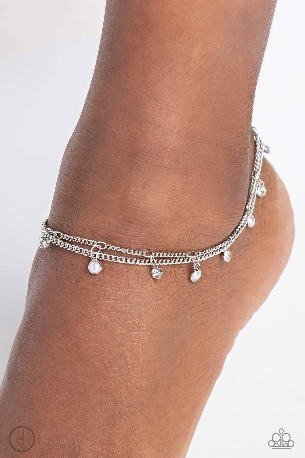 Paparazzi WATER You Waiting For? - White Anklet
