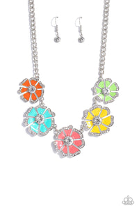 Paparazzi Playful Posies - Multi Necklace (July 2023 Life Of The Party)