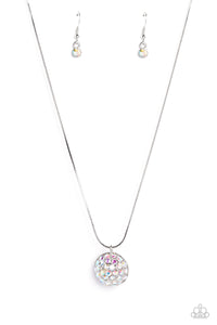 Paparazzi Haute Hybrid - Pink Necklace (Iridescent/Reversible)