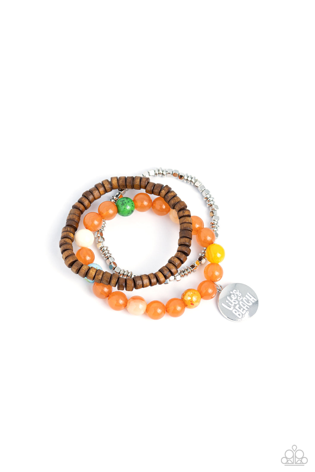 Paparazzi Lifes a Beach - Orange Bracelet