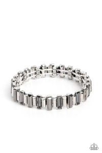 Paparazzi Sunburst Season - Silver Necklace & Paparazzi BURSTING the Midnight Oil - Silver Bracelet Set